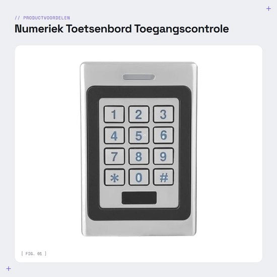 Pannello di Controllo Acquaplanato - Tastiera Numerica - Sistema di Accesso Codice - Controller in Metallo - Controller RFID e IC - Protezione IP67 - Pannello di Controllo Esterno
