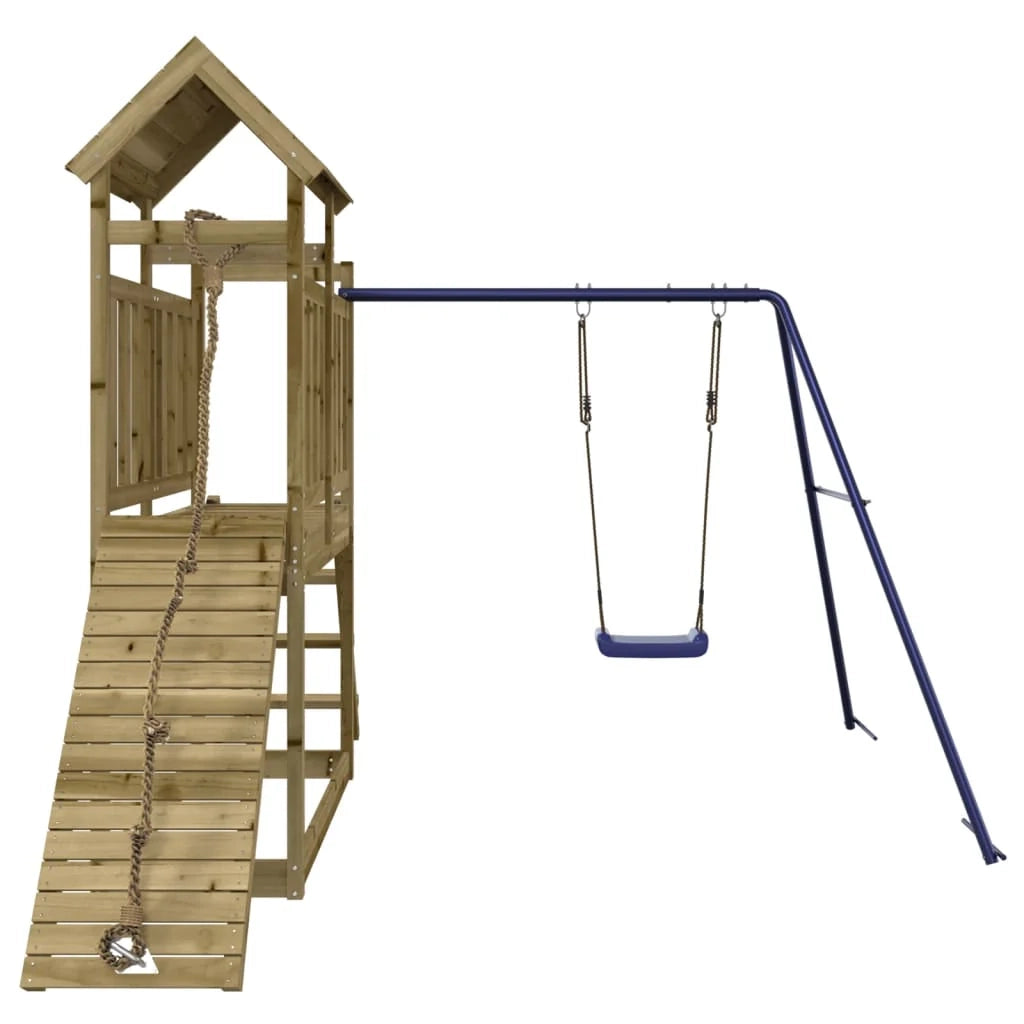 Area giochi da esterno 242 x 248 x 214 cm legno di pino impregnato 02_0004653