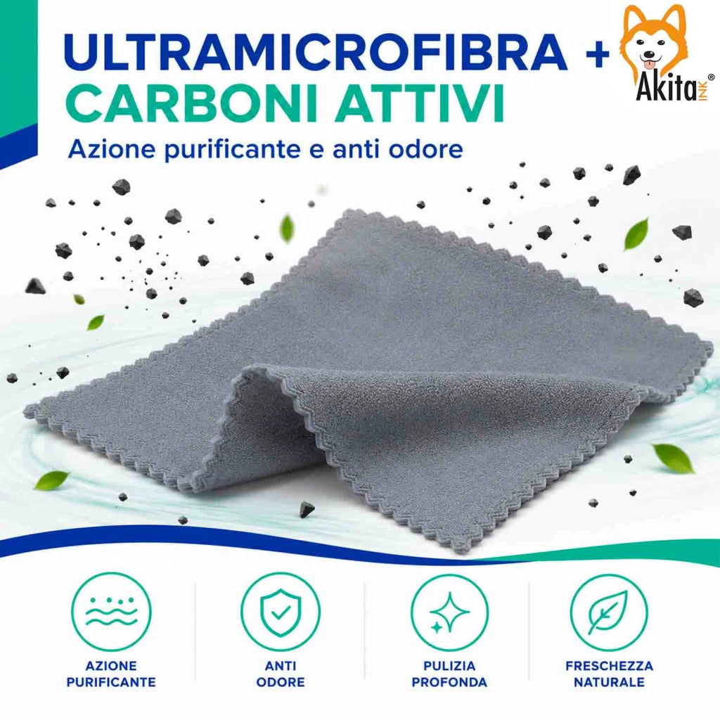 Akitaink 3 Panni in Microfibra Magic Tuttofare 38x35 cm