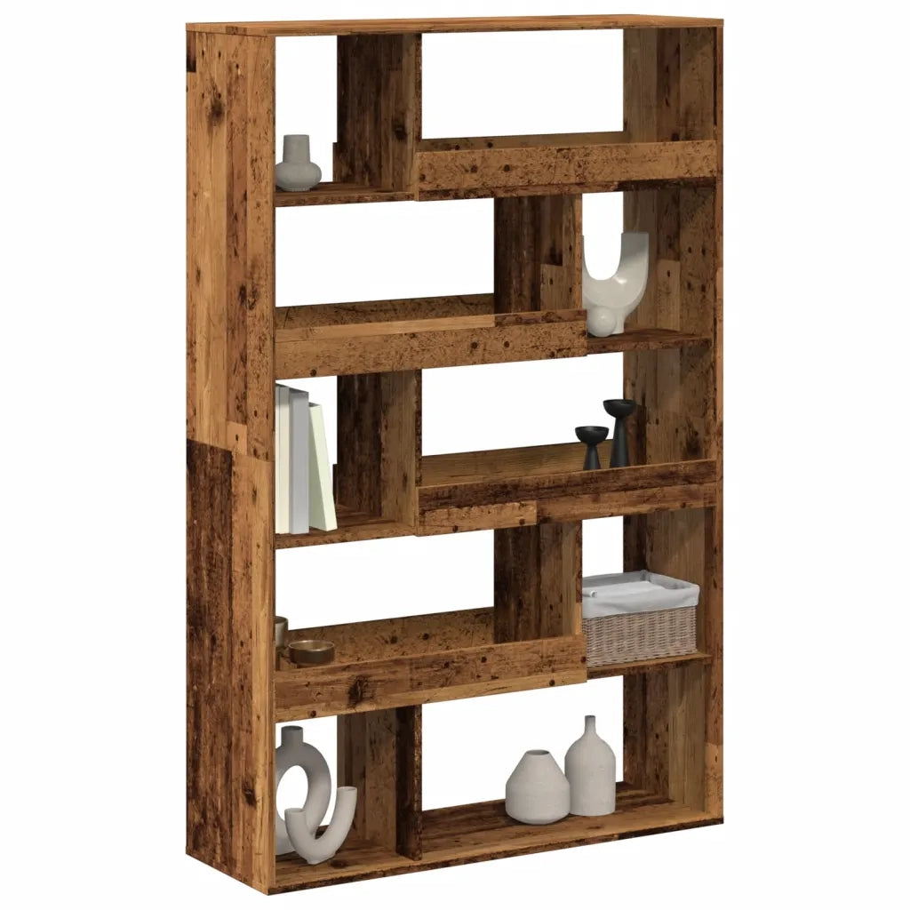 Divisorio Stanza | Paravento | Divisorio Ambienti Legno Antico 100x33x156,5 cm in Truciolato