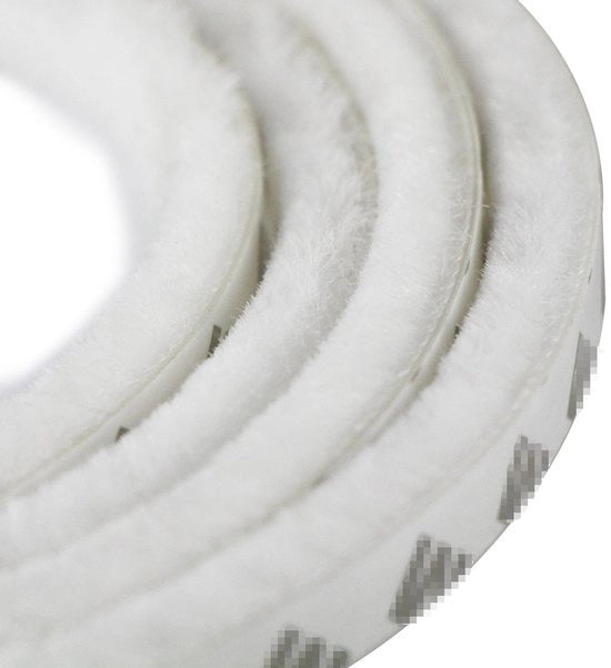 Dichtstrip autoadesivo 5m - Autoadesivo - Dicht tegen vento - Dicht contro polvere - Resistente al calore - Borstello strip 9x9mm - Per porte/finestre - Striscia di ricambio