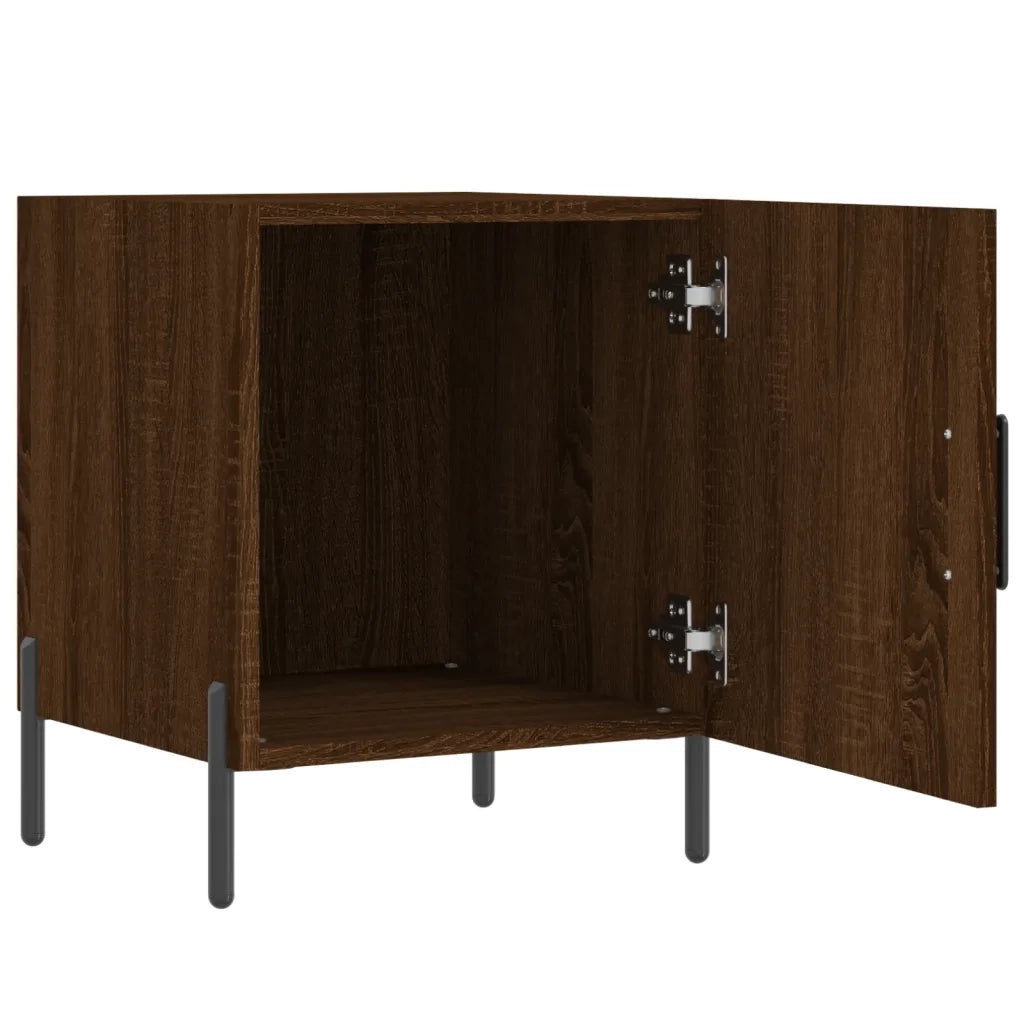 Comodini 2 pz Rovere Marrone 40x40x50 cm in Legno Multistrato 827595
