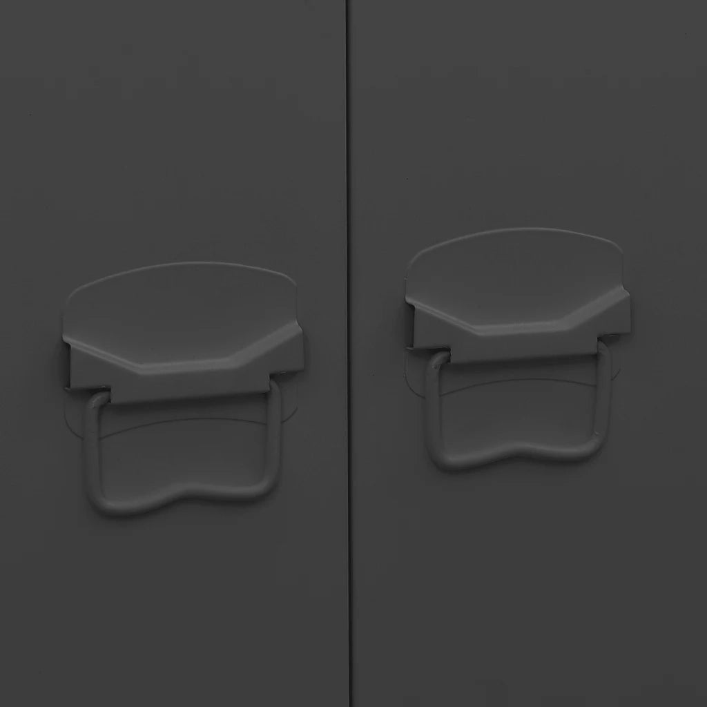 Armadio Industriale Nero 90x50x180 cm in Metallo CFW8963469