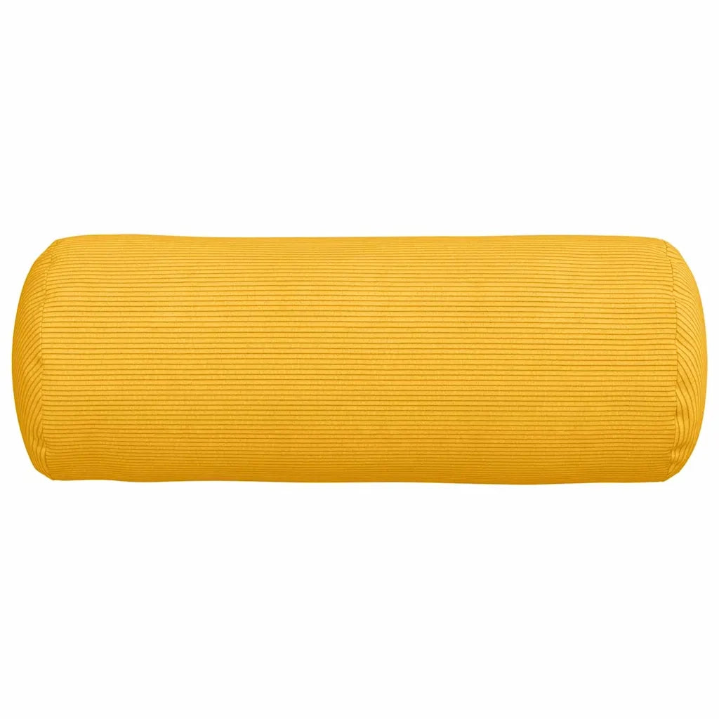 Cuscini a rullo 2 pcs Giallo Chiaro Ø 25 x 70 cm