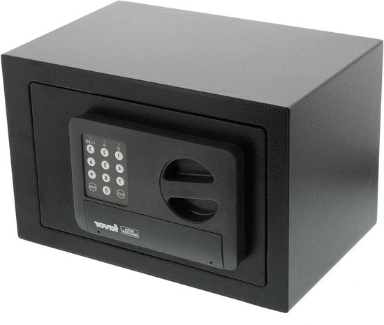 Armadio a muro con chiusura elettrica - Sicuro e compatto - 8,6 l - Nero