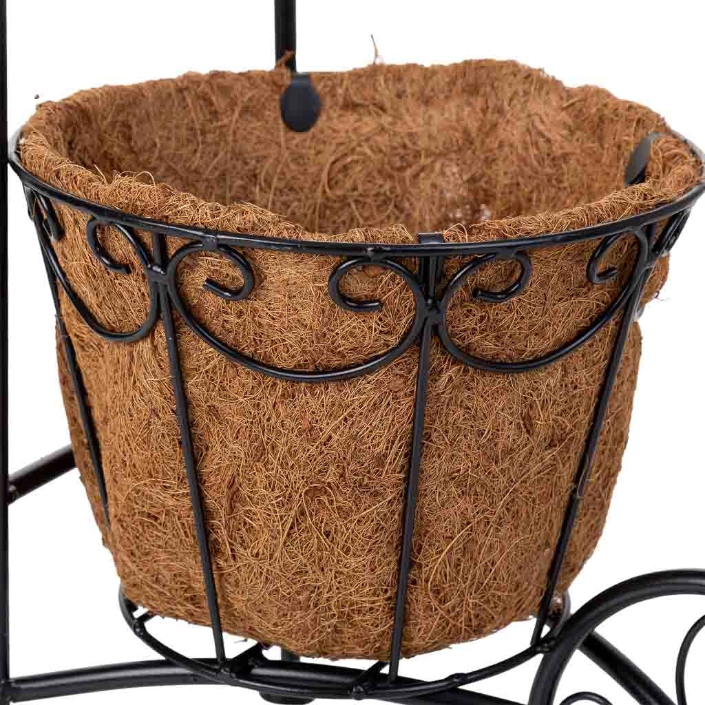 Portavaso trolley nero, 26x16x35,50h cm