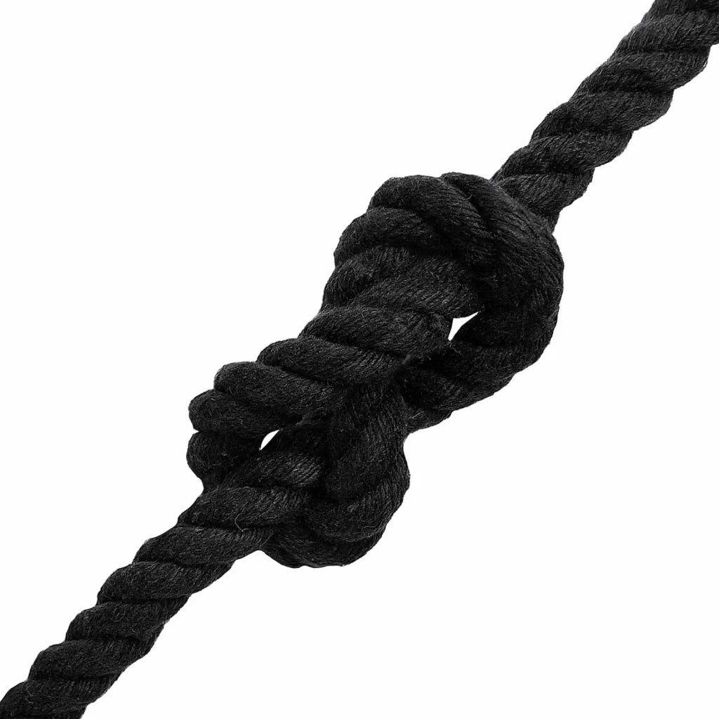 Corda di Cotone 12 mm 25 m Nero 100% Cotone 42011813