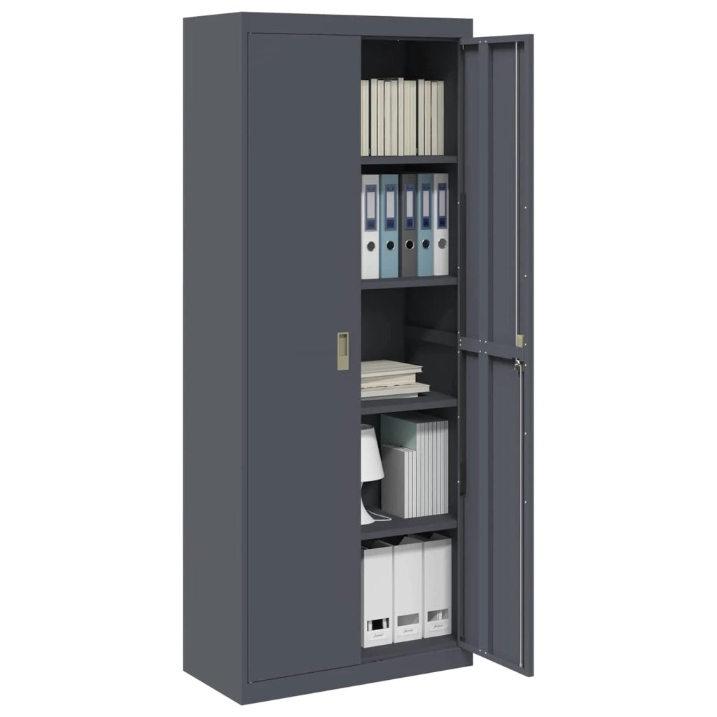 Armadio Antracite 80 x 40 x 200 cm Acciaio