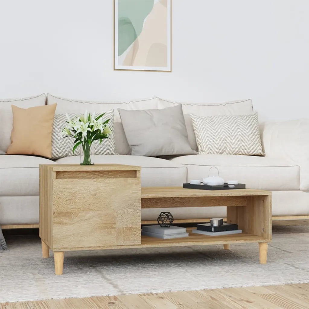 Tavolino da salotto | Tavolino da caff¨¨ | Tavolino da Soggiorno Rovere Sonoma 100x50x45cm Legno Multistrato