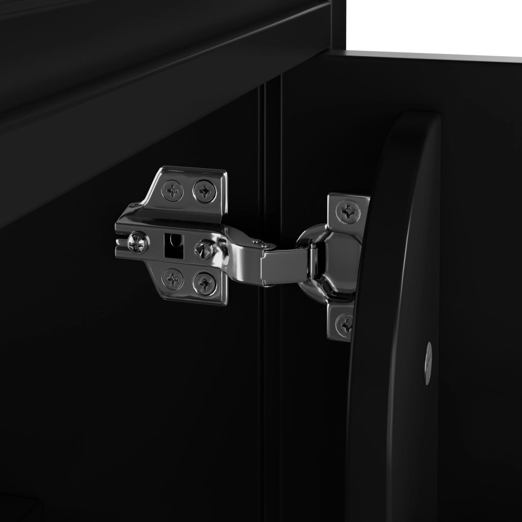 Mobile Sottolavabo con Lavabo Integrato ¨C MINIMAL ¨C Nero, MDF, 51x46x87