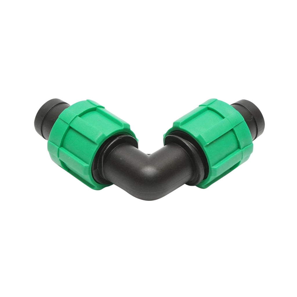 Connettore gomito a 90 gradi per tubo, tubo di irrigazione 17x17mm.