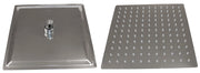 SOFFIONE DOCCIA INOX QUADRO 200X200 MM- 1,0 pz