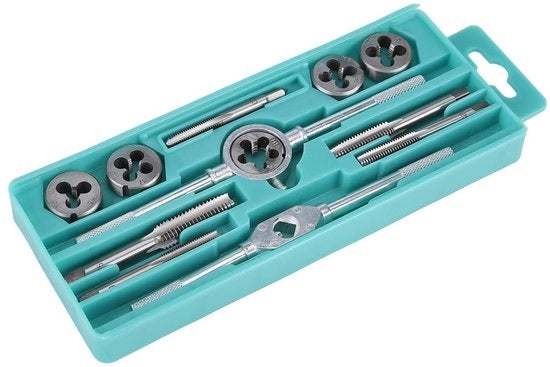 Set di cacciaviti a vite - Misuratore di viti M6/M7/M8/M10/M12 - Attrezzo manuale - Lavorazione di viti - Compatta - Qualità professionale - Set di viti a vite