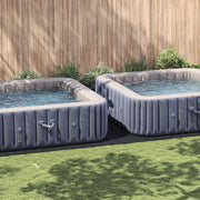 Copertura Rettangolare per Piscina Nera Plastica 820 x 420 cm