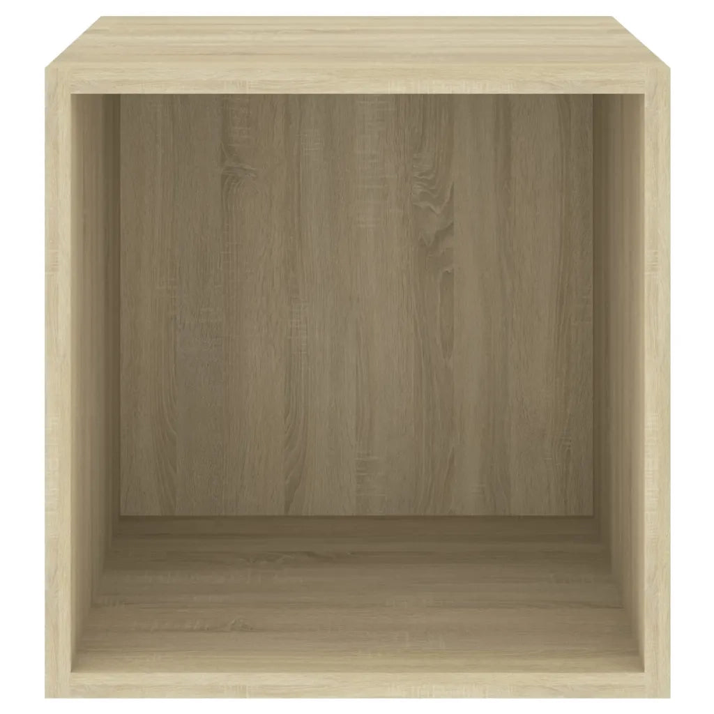 Mobili a Muro 4pz Rovere Sonoma 37x37x37 cm Legno Multistrato 805455