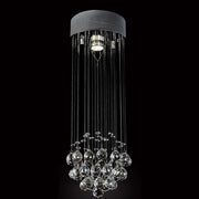 Trade Shop - Lampadario Con Cristalli Goccia Da Soffitto Lampada Gu10 Pendente Sospensione 90620 -