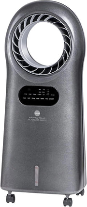 Macom enjoy & relax 989 bladeless breeze raffrescatore evaporativo senza pale, grigio, portata 10 m3/minuto