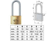 12pz lucchetto ottone arco lungo prium cifratura unica ka pl112 mm40 cod:ferx.fer438155