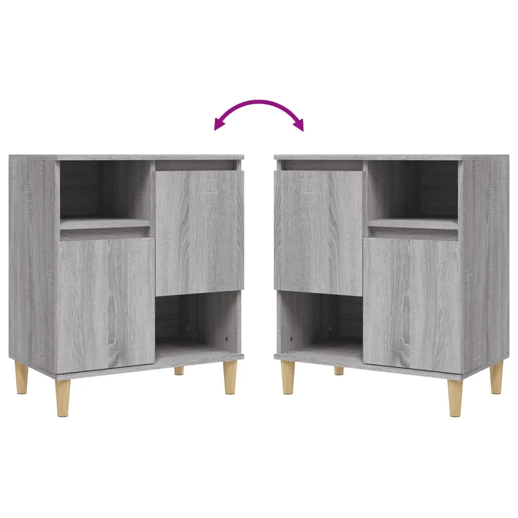 Credenza Grigio Sonoma 60x35x70 cm in Legno Multistrato 821146