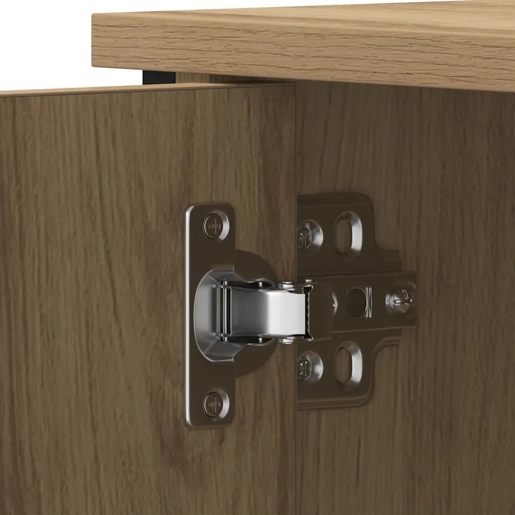 Mobile TV rettangolare con pratico vano contenitore 80 x 40 x 50 cm realizzato in legno di rovere ingegnerizzato lavorazione artigianale 02_0051824
