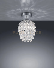 PETTY LAMPADARIO DA SOFFITTO GEMME TRASPARENTI D.20CM 1 LUCE ATTACCO E14