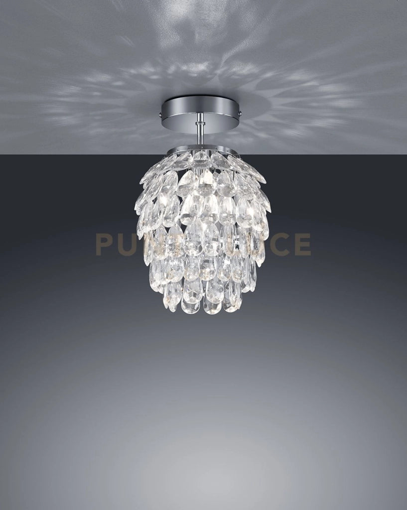 PETTY LAMPADARIO DA SOFFITTO GEMME TRASPARENTI D.20CM 1 LUCE ATTACCO E14