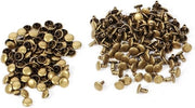 100 Set di Viti a Doppia Testa in Metallo 8x8mm per Accessori DIY - Bronzo.
