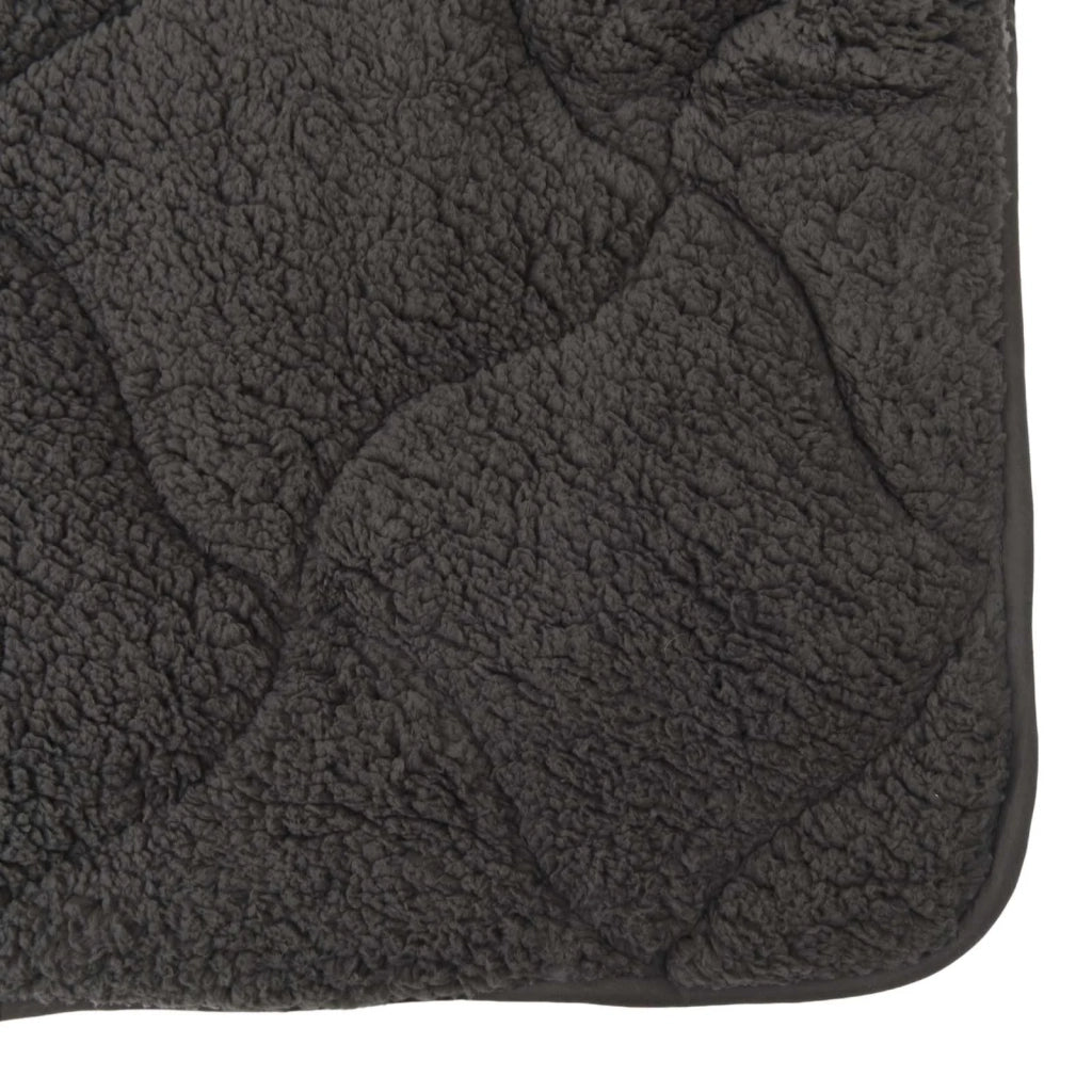 Piumone | Duvet Estivo Antracite 140 x 220 cm Microfibra e Fleece Teddy