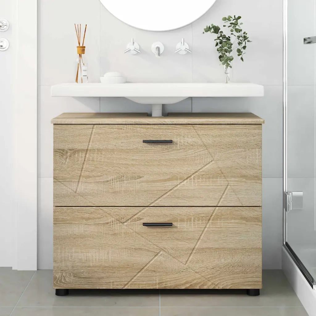 Mobile da Bagno con cassetto Rovere Sonoma 76,5 x 35 x 64 cm 883296