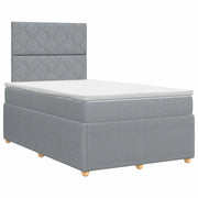 Letto box spring con materasso Grigio Chiaro 120 x 190 cm 3454354