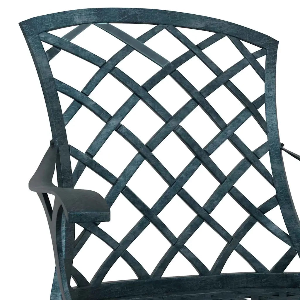 Sedia da Giardino 4 pcs Verde 61 x 60,5 x 93cm Alluminio 42002707
