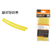 Trade Shop - Set 10pz Guaine Termorestringenti Termoretrattili Gialle 12x120mm Per Cavi 57091 -