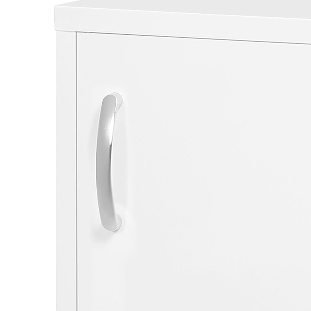 ARMADIO MEDICINALI DA PARETE BLOCCABILE 40x15x53,5 cm ACCIAIO BIANCO