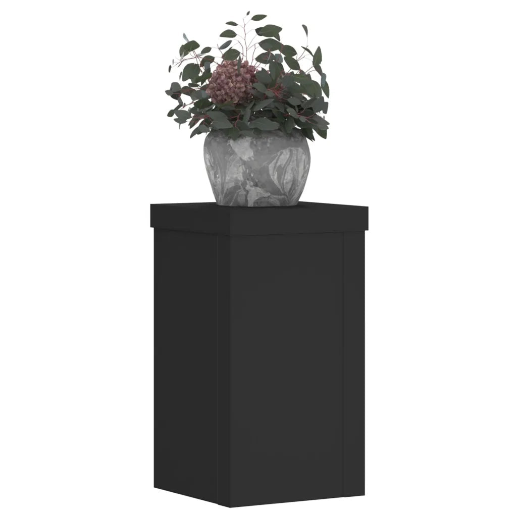 Supporti per piante | Sostegno per piante 2 pz Neri 10x10x18 cm Legno Multistrato