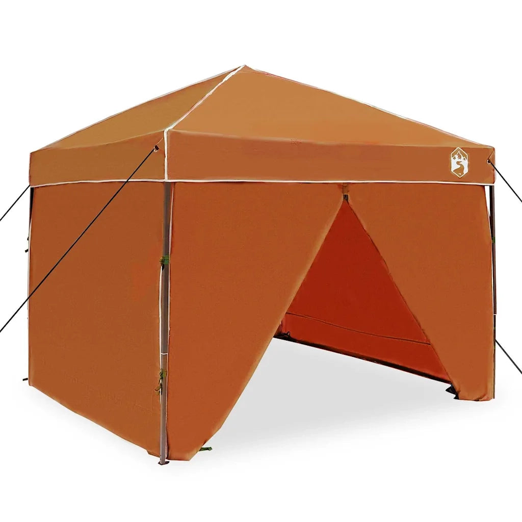 Tenda Gazebo-Tenda da festa Arancione 243 x 243 x 251 cm Tessuto 306845