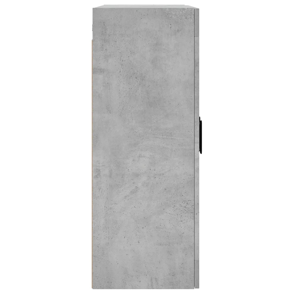 Armadietto a Muro | Mobile a Parete Grigio Cemento 69,5x34x90 cm