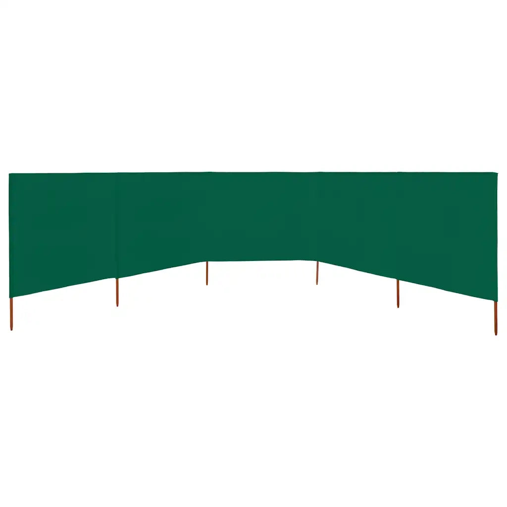 Paravento a 5 Pannelli in Tessuto 600x120 cm Verde CFW5981404