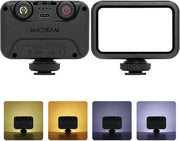 Kit di Illuminazione Video LED a Doppia Colore, Inclusa Clip per Smartphone, Treppiede, Durata di Illuminazione 2 ore, Regolabile 3200K-6700K - 1080 lumen