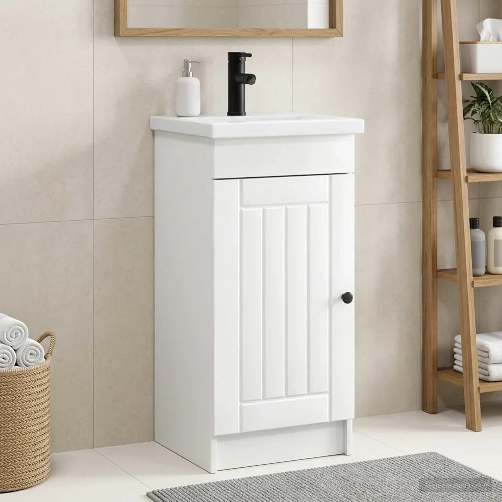 Mobile da bagno con lavabo Bianco Lucido 42 x 40 x 84,5 cm 890028
