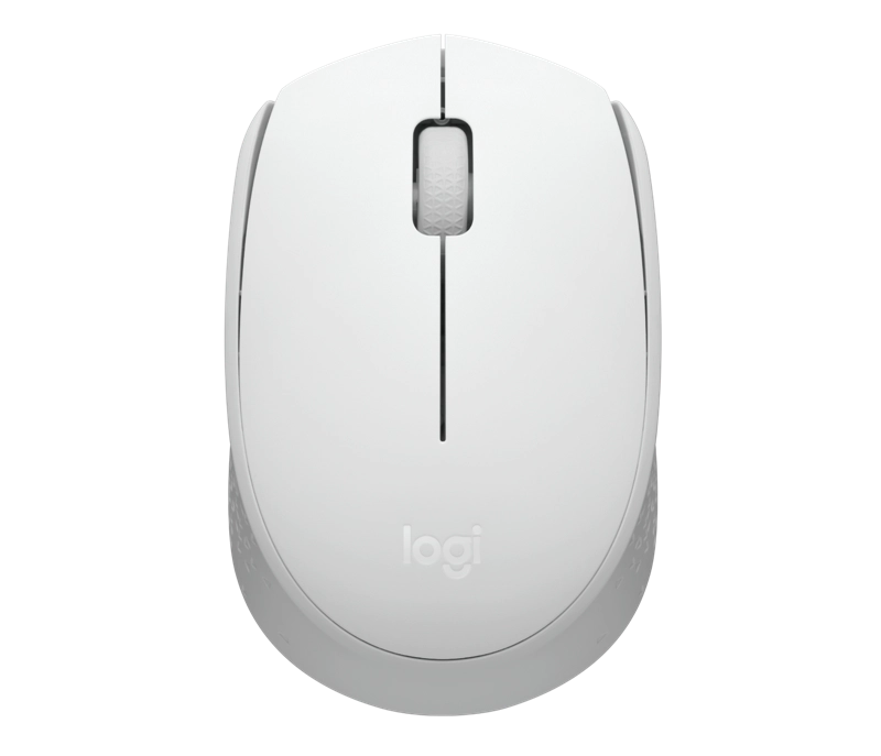 ORIGINAL Logitech Accessori per computer Bianco 910-006867 Maus Logitech M171 Mouse Wireless per PC, Mac, Laptop, 2,4 GHz con Mini Ricevitore USB, Tracciamento Ottico, Durata della Batteria di 12 mesi, Ambidestro - Bianco