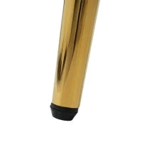 Sedia Imbottita in Velluto con Protezione per la Schiena, Gambe Anteriori Regolabili, di Lusso, 50×47×80 cm, Beige