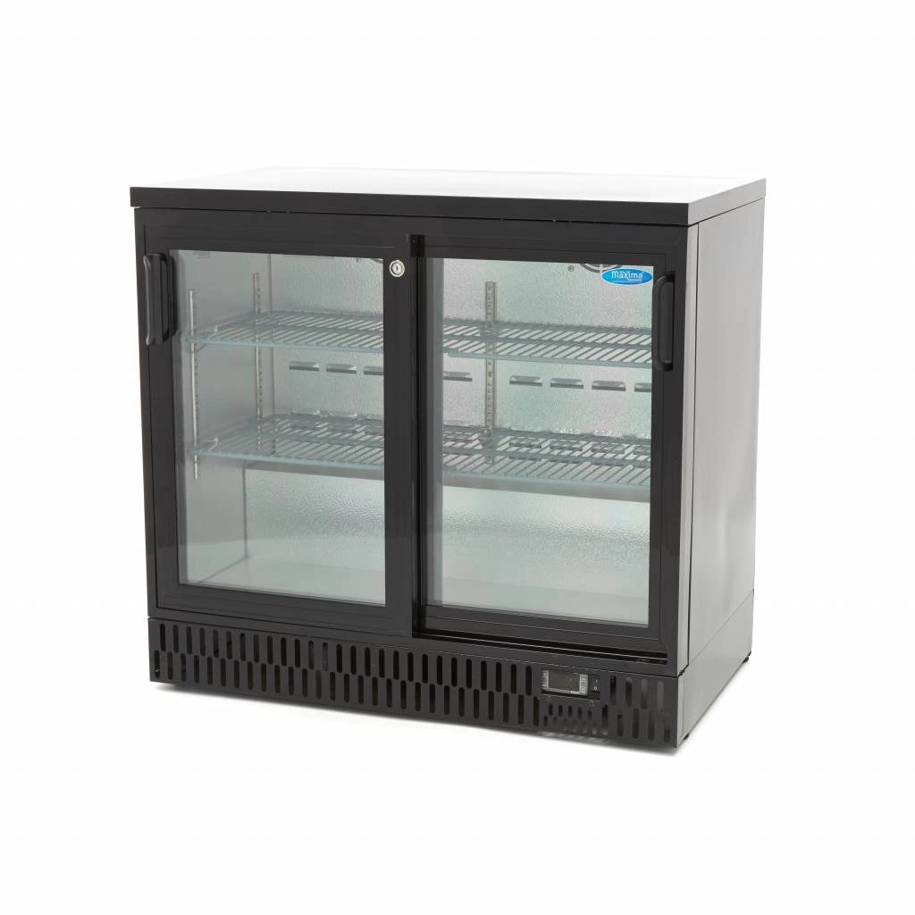 Frigo per Bevande - 2 Porte Scorrevoli - 4 Ripiani Regolabili