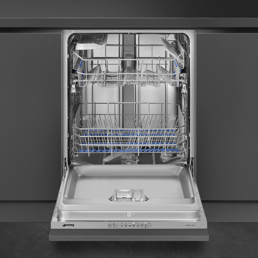 Smeg stl281ds lavastoviglie ad incasso a scomparsa totale, 60cm, 13 coperti, classe d, estetica universale