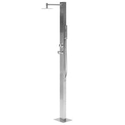 Doccia da esterno moderna in PVC argento giardino esterno glamour moderna