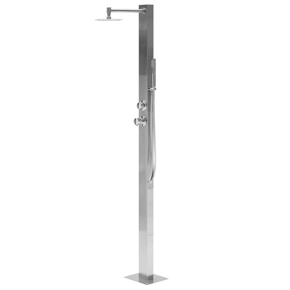 Doccia da esterno moderna in PVC argento giardino esterno glamour moderna