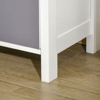 Mobile Cassettiera con 5 Cassetti Colorati Comò Alto e Salvaspazio in MDF Multicolore Blu