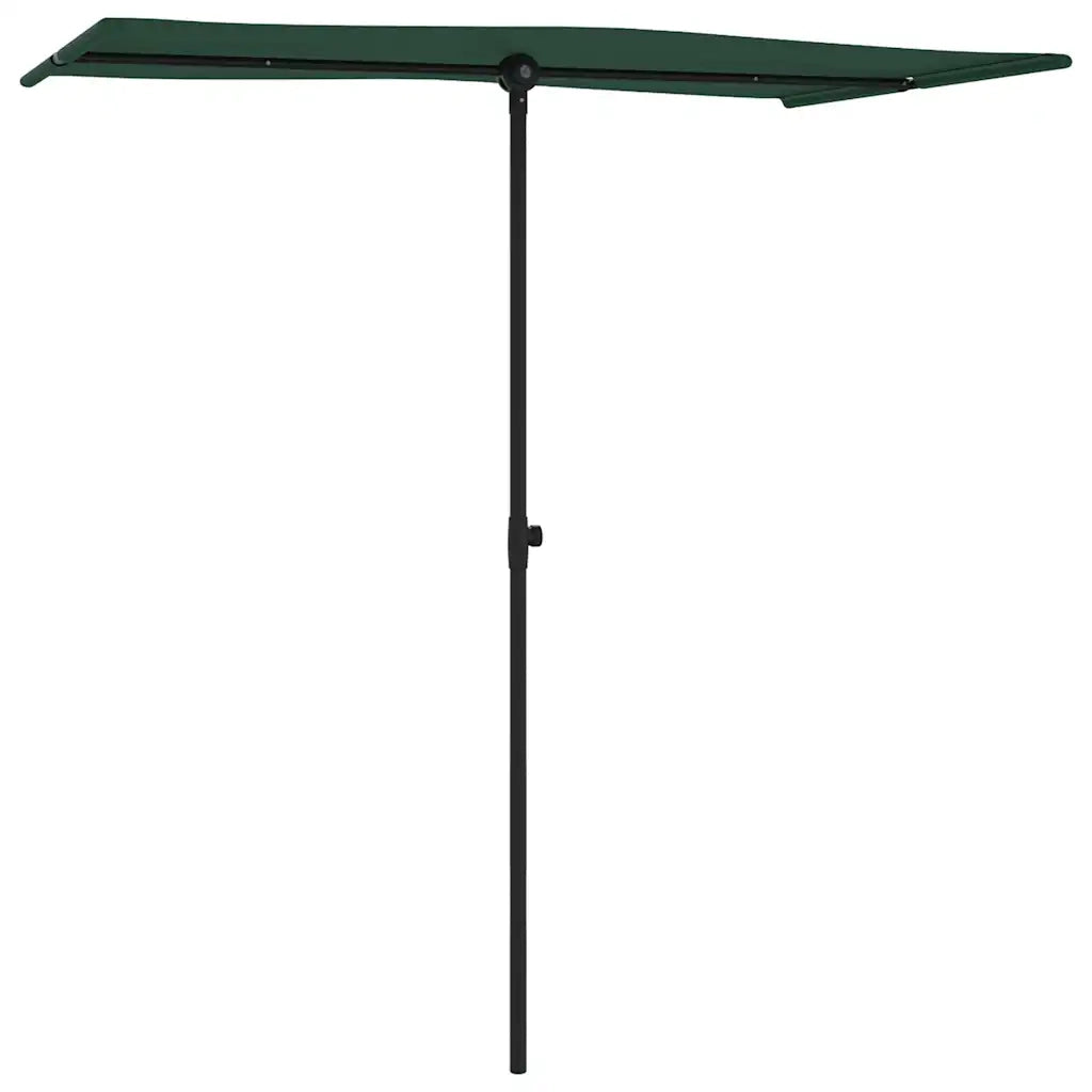 Ombrello | Parasolne da Esterni con Palo in Alluminio 180x110cm Verde