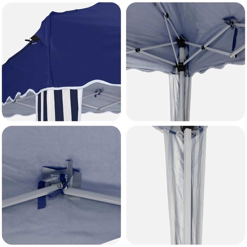 Tenda per feste a pop-up Blu 195 x 195 x 245 cm Tessuto Oxford 42019714