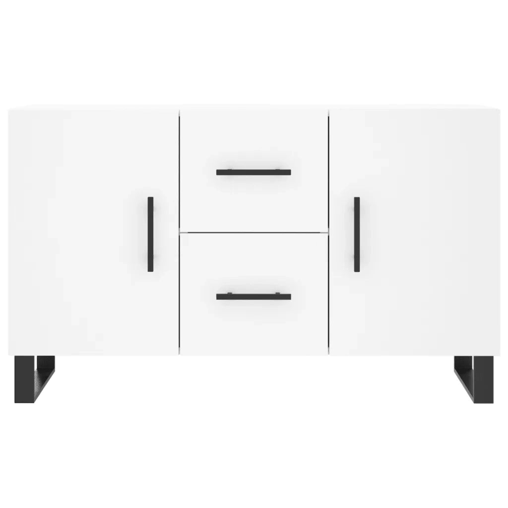 Credenza | Madia | Buffet da pranzo | Armadio da pranzo Bianca 100x36x60 cm in Legno Multistrato