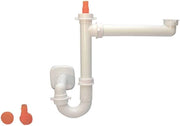 Sifone lira salvaspazio 1 via attacco plastica bianco *** tipo attacco 2 vie, confezione 1